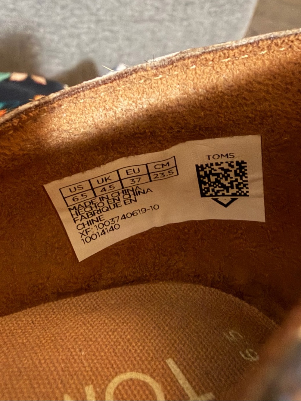 TOMS Jutti D'orsay Flats in Carmel Brown Suede with Leopard Pattern Cow Hair - Picture 9 of 11